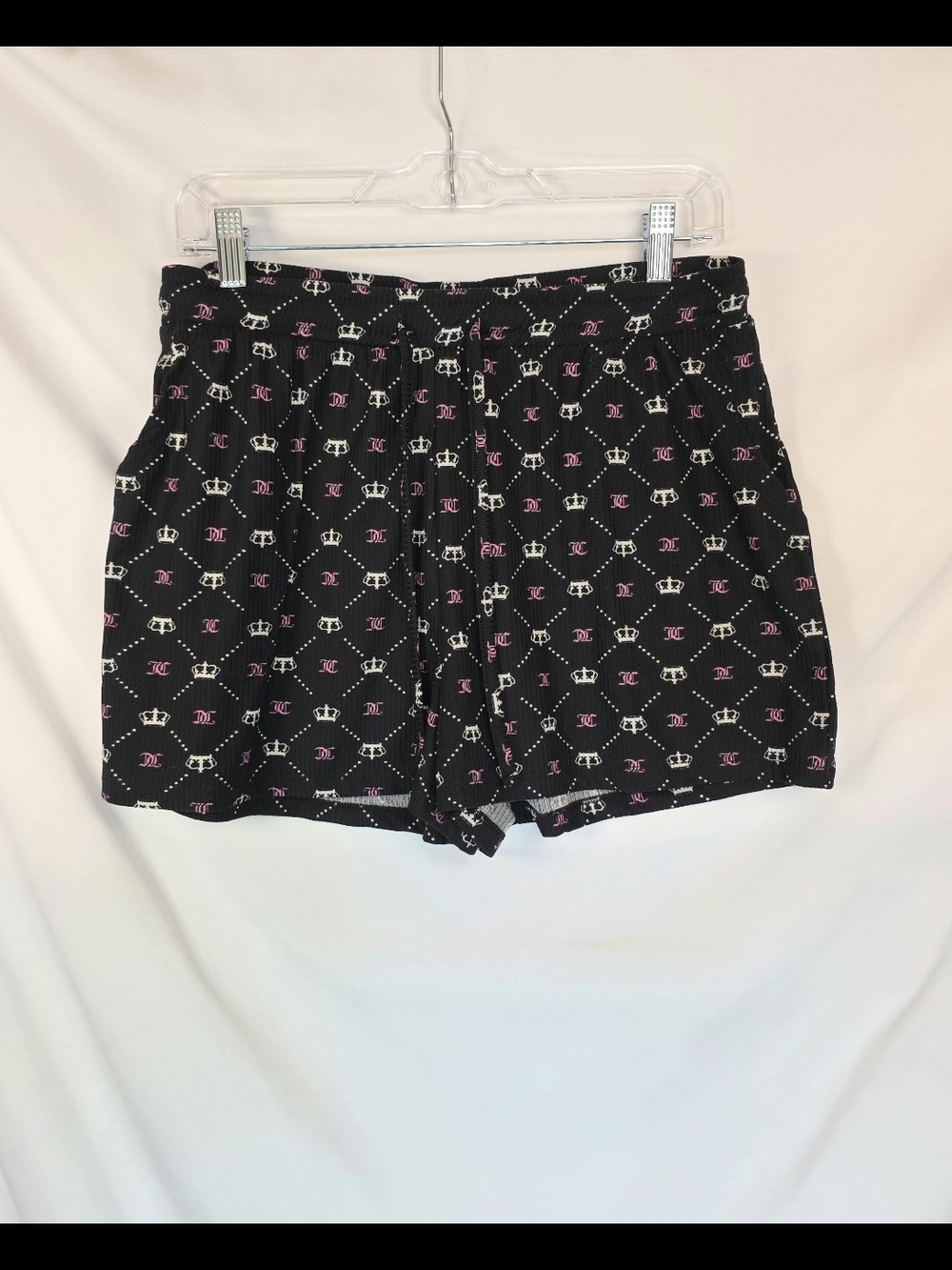 Juicy Couture Y2K Print Boxer-Style Lightweight Comfortable Pajama Bottoms Sz L
